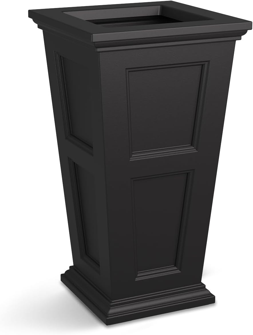 Mayne Fairfield 28-Inch Tall Planter – Self-Watering, Weather-Resistant Planter for Flowers – Durable Outdoor Design for Patio, Porch, or Entryway - Image 10